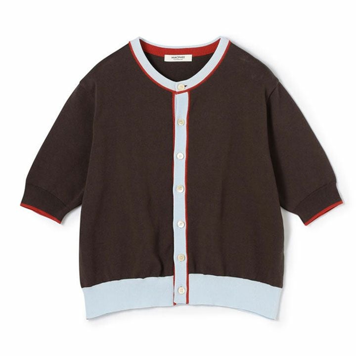 MACPHEE(マカフィー) ドライコットン ハーフスリーブカーディガン(12