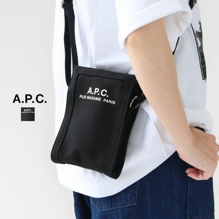 A.P.C（アーペーセー） サコッシュ　ミニショルダーバッグ 首掛け　斜め掛け A.P.C.(アーペーセー) ネックポーチ NECKPOUCHRECUPE メンズ