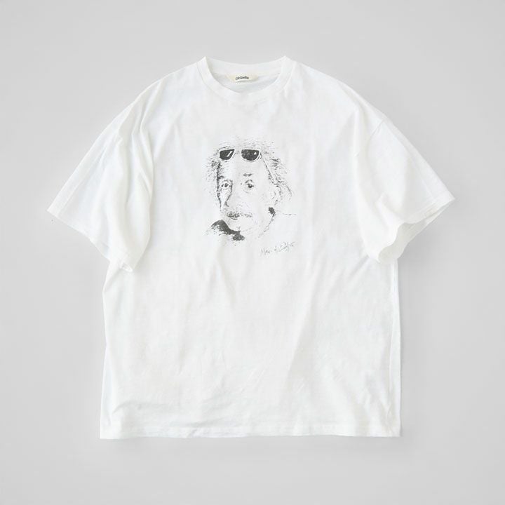 ObladaのUNCLE Tシャツ（F2510CU16）、ヴィンテージ風プリントが映えるWHITEカラーのフロントデザイン