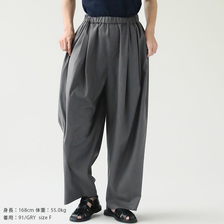 mizuiro ind ミズイロインド｜ワイドタックパンツ 3-260082の通販
