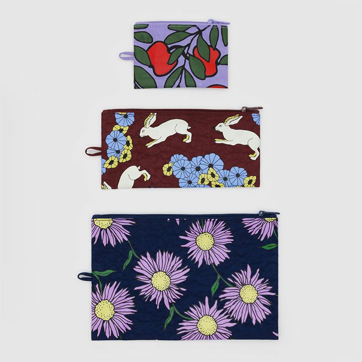 BAGGU バグゥ｜フラットポーチセット 3サイズ セット FLATPOUCHSETの 