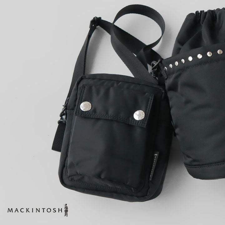ポーター×マッキントッシュ フラップ ミニショルダーバッグ 黒 日本製 新品 ポーター×マッキントッシュ フラップ ミニショルダーバッグ 黒 日本製