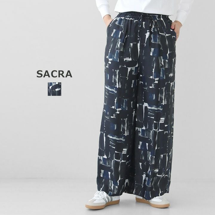 SACRA サクラ｜ブラッシュペインティング パンツ 125510112の通販