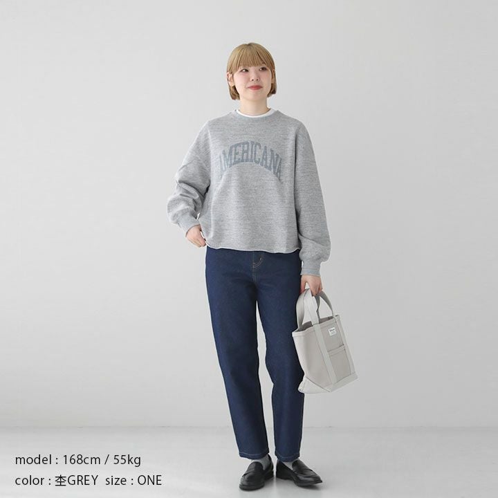 AMERICANA アメリカーナ｜14G裏毛 クロップド カットオフスウェット