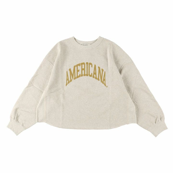 AMERICANA アメリカーナ｜14G裏毛 クロップド カットオフスウェット