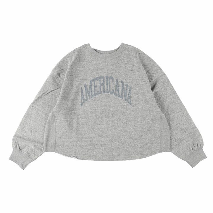 AMERICANA アメリカーナ｜14G裏毛 クロップド カットオフスウェット