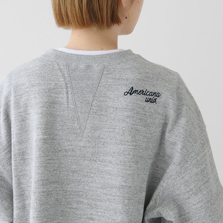 AMERICANA アメリカーナ｜14G裏毛 クロップド カットオフスウェット 