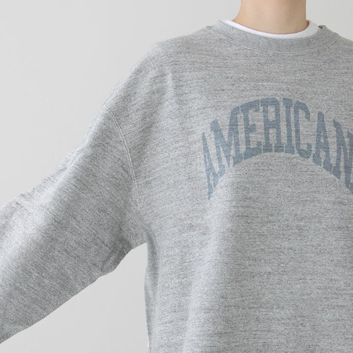 AMERICANA アメリカーナ｜14G裏毛 クロップド カットオフスウェット