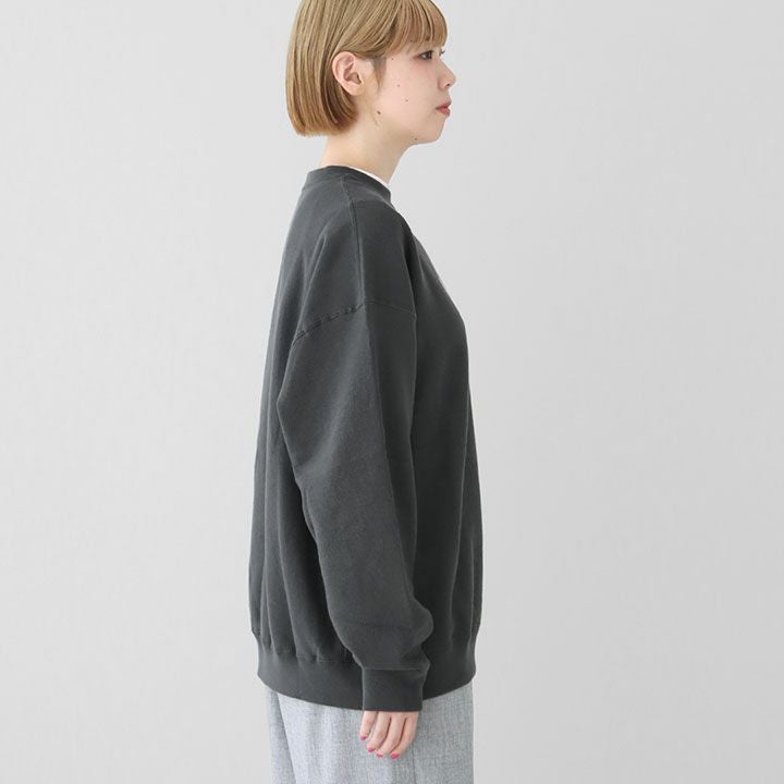 AMERICANA アメリカーナ｜14G裏毛 リバースウィーブ クルーネック