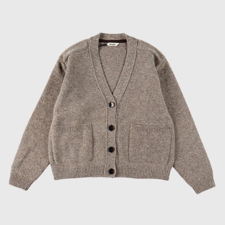 【美品／クリーニング済】Oblada オブラダ ウールニットカーディガン グレー oblada オブラダ MARTHA CARDIGAN ニット カーディガン F2510KN03