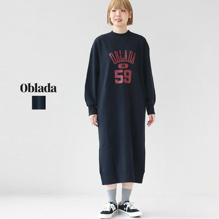Oblada オブラダ｜COLLEGE スウェットドレス F2510OP04の通販｜NEWS
