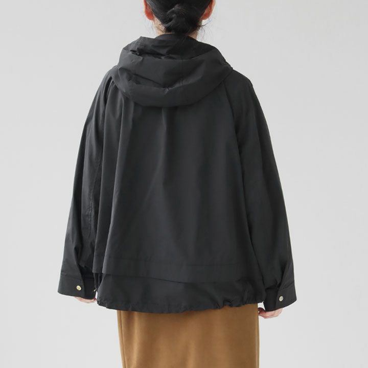Ballsey ボールジィ｜ハイカウントタフタ フーデッドショートコート 11
