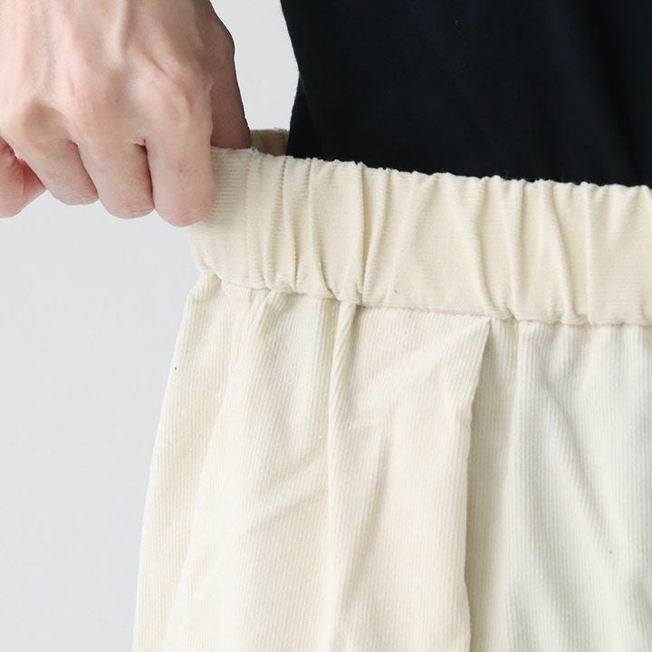 mizuiro ind ミズイロインド｜コーデュロイタックワイドパンツ 4
