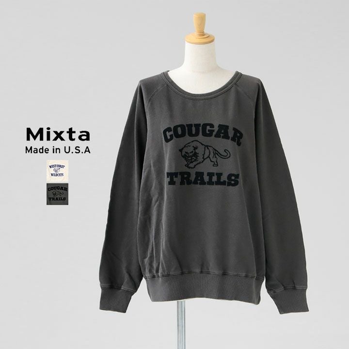 MIXTA ミクスタ｜クルーネック プリントスウェット MXT1020002