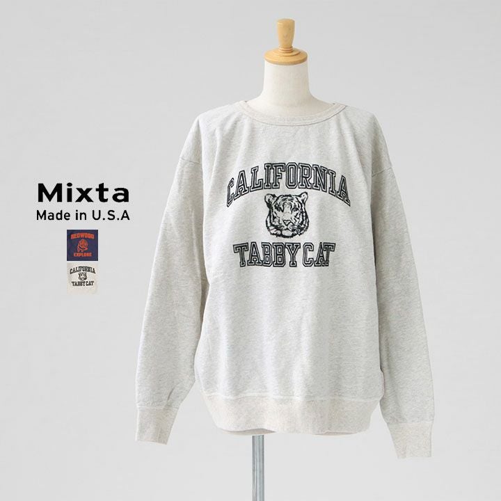 MIXTA ミクスタ|クルーネック プリントスウェット MXT1020003 MIXTA ミクスタ|クルーネック プリントスウェット MXT1020003