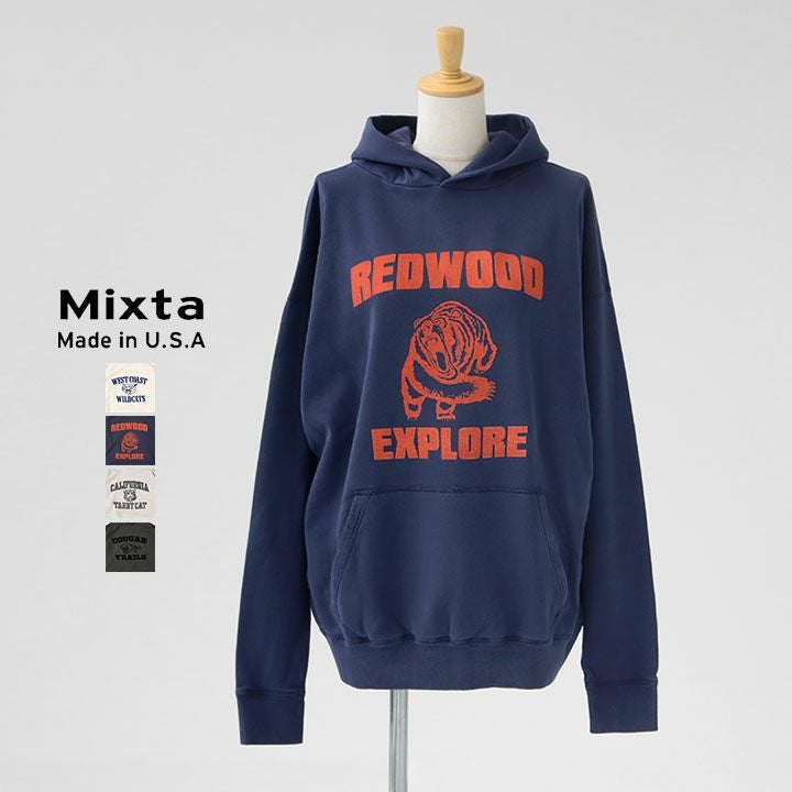 ミクスタ ヴィンテージパーカー ナスコン フェード ボーイズマーケットMixta SELECT STORE SEPTIS / MIXTA(ミクスタ)【MADE IN U.S.A】PRINT SWEAT