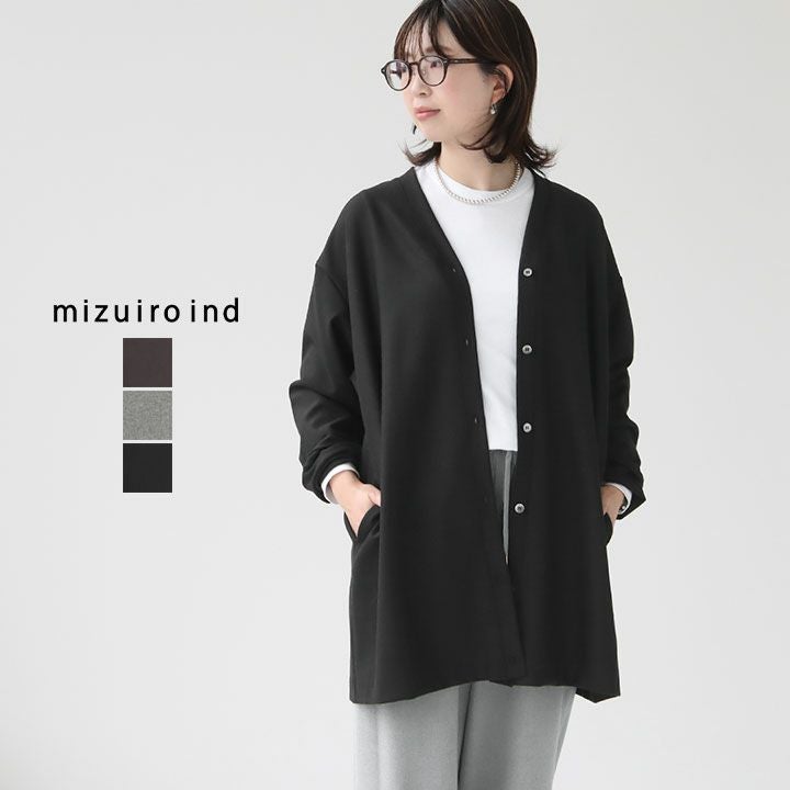 mizuiro ind ミズイロインド｜Vネックカーディガン 4-230059の通販