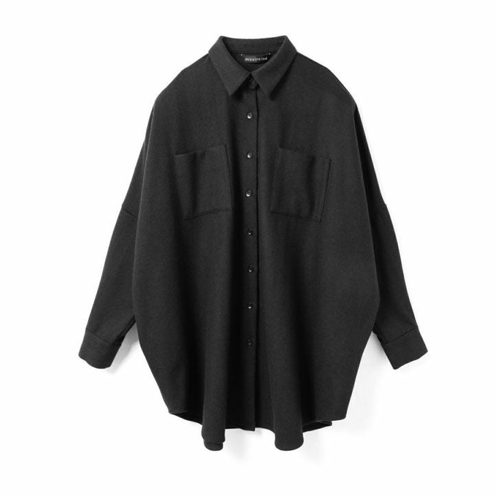 mizuiro ind ミズイロインド｜ポケット付きワイドシャツ 4-230063の