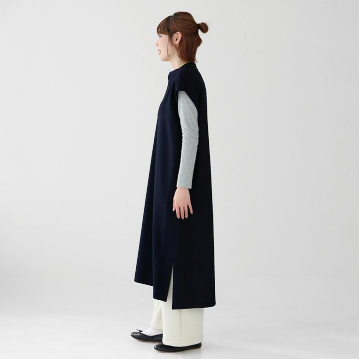 Le glazik ル グラジック|ウールフランネル オーバーシャツワンピース Le glazik ル グラジック|ウールフランネル オーバーシャツワンピース