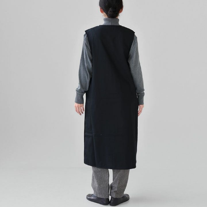 NARU ナル｜ウールリサイクルクロス ロングジレ 666905の通販｜NEWS