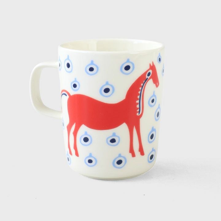 marimekko マリメッコ｜Musta Tamma マグカップ 250ml 52263-75360の