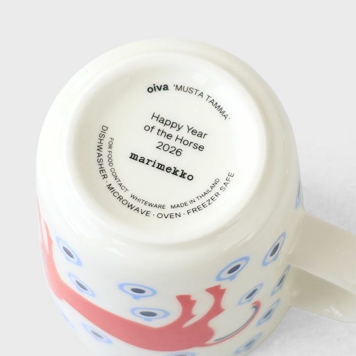 marimekko マリメッコ｜Musta Tamma マグカップ 250ml 52263-75360の