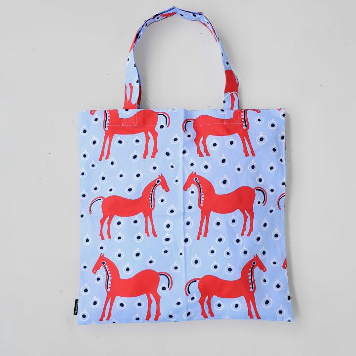 marimekko マリメッコ｜Musta Tamma トートバッグ 44×43cm 52263-75356