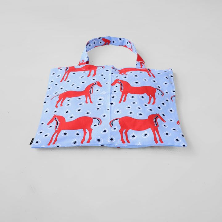 marimekko マリメッコ｜Musta Tamma トートバッグ 44×43cm 52263-75356