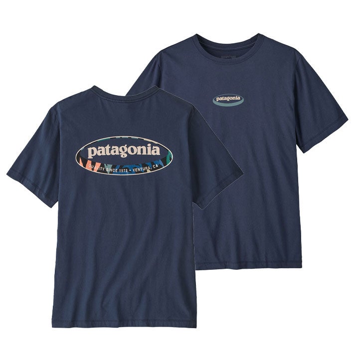 【希少・USA製】パタゴニア オーバルロゴ ハレイワTシャツ Lサイズ patagonia パタゴニア｜メンズ・'95 オーバル・ロゴ・Tシャツ 37847の