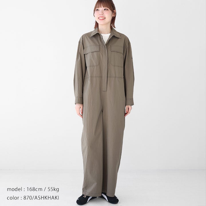 SACRA サクラ｜リップルド フィニッシュ ナイロン ジャンプスーツ