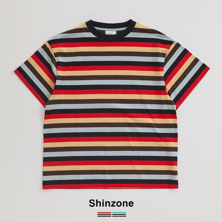 SHINZONE シンゾーン｜マルチボーダー 半袖Tシャツ 26SMSCU14の通販