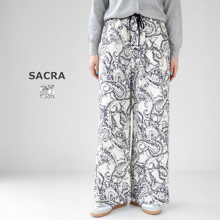 貝ページ SACRA サクラ｜BLURRED ペイズリー パンツ 126119111の通販｜NEWS