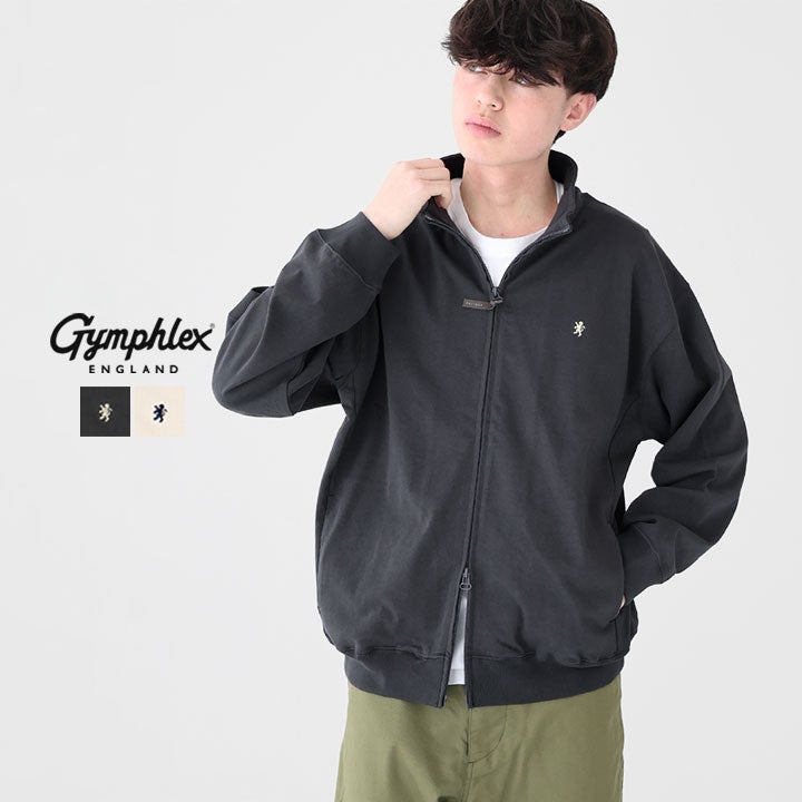 GYMPHLEX ジムフレックス｜コットンジャージー ジップブルゾン GY