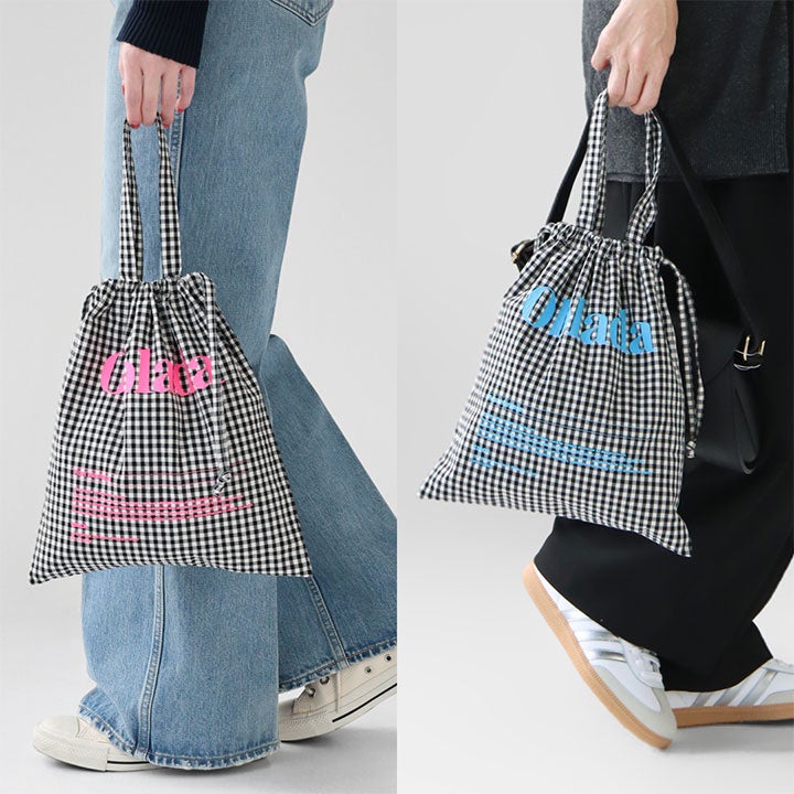 Oblada オブラダ｜NEWS別注 GINGHAM CHECK サックトートバッグ