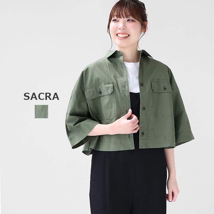 SACRA ウールジャケット SACRA/サクラ｜「サクラ」ウールブレンドのシャツ・ジャケット・コート
