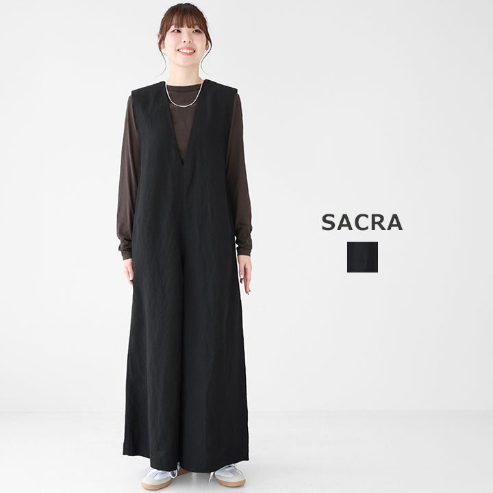 SACRA サクラ　レーヨン リネン タンブル オールインワン SACRA サクラ｜レーヨン リネン タンブル オールインワン 126107051の