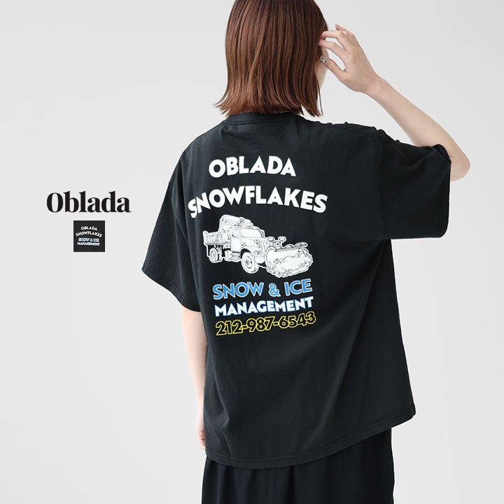 Oblada オブラダ　クマ グラフィック Tシャツ 半袖　新品未使用　タグ付き oblada - BEARS TEE / 熊プリントTシャツ / ブラック | HALLOW's web store