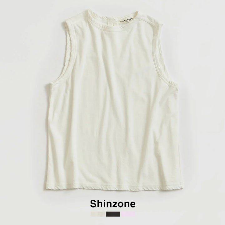 SHINZONE シンゾーン｜ハイツイストコットン スリーブレスタンクトップ