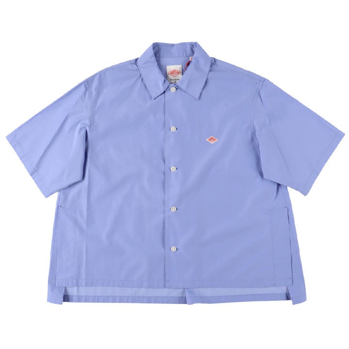 DANTON ダントン｜コットンポプリン サイドスリット半袖シャツ DT