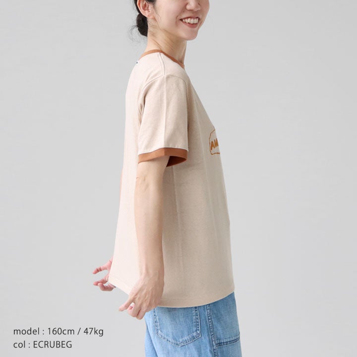 AMERICANA アメリカーナ｜ラフィー天竺 リンガーTEE BRF-818A-1の通販