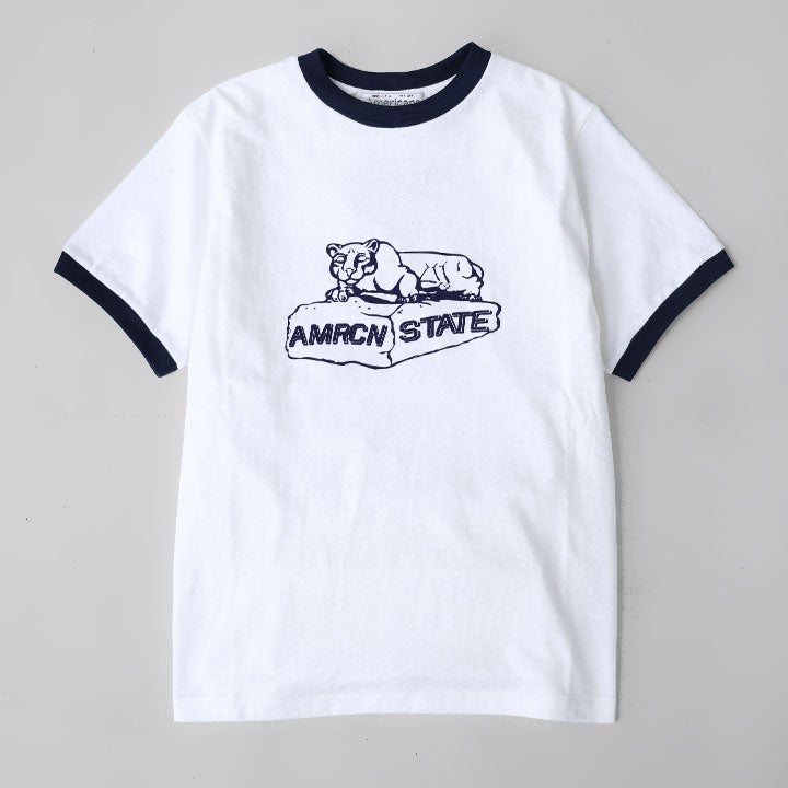AMERICANA アメリカーナ｜ラフィー天竺 リンガーTEE BRF-818A-1の通販
