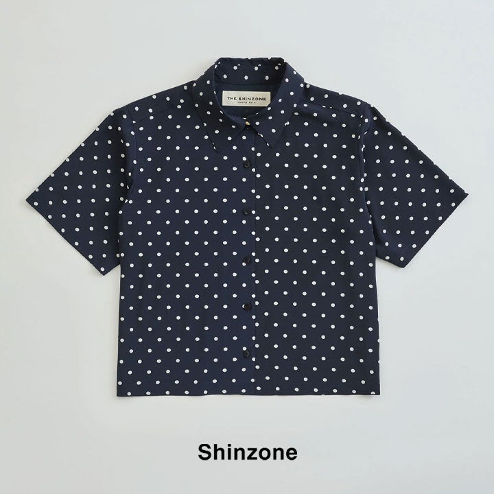 SHINZONE シンゾーン｜ポルカドット ハーフスリーブシャツ 26MMSBL09の