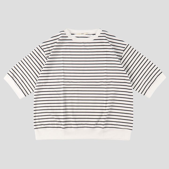 NARU ナル | スーピマコットンポンチBD コンパクトTEE 5分袖 661245の