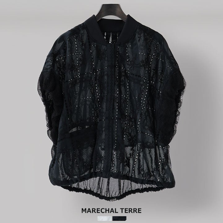 MARECHAL TERRE マルシャル テル｜バルーンスリーブレースブルゾン