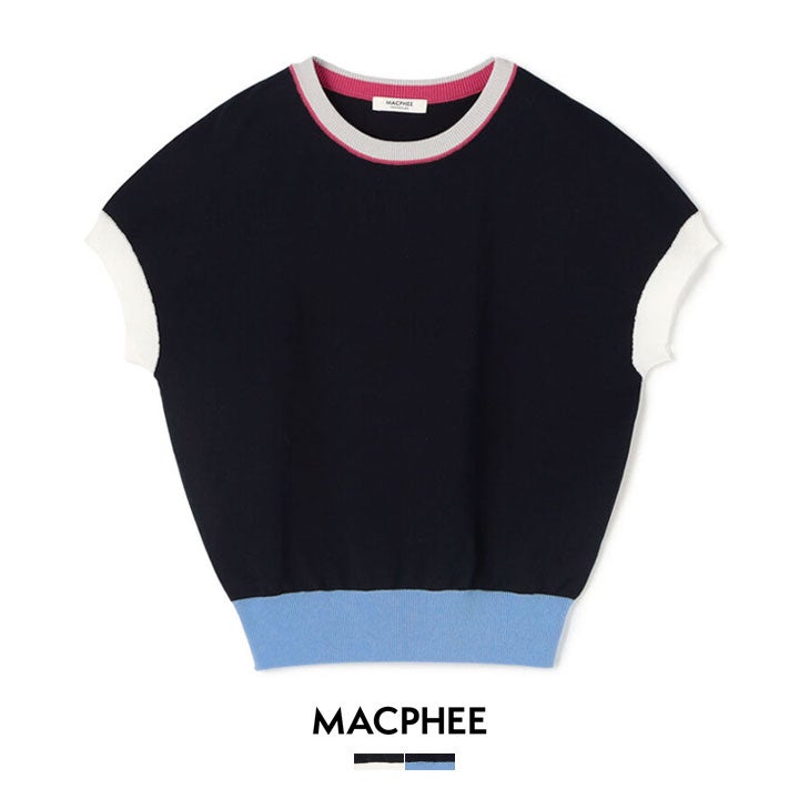 MACPHEE マカフィー｜ドライコットン フレンチスリーブプルオーバー 12