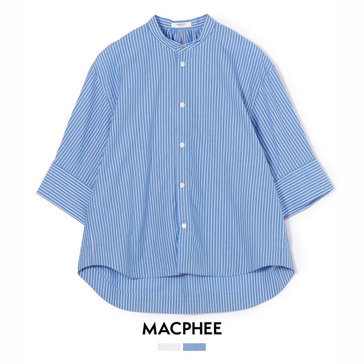 MACPHEE マカフィー｜コットンブロード オーバーサイズシャツ 12-01-62