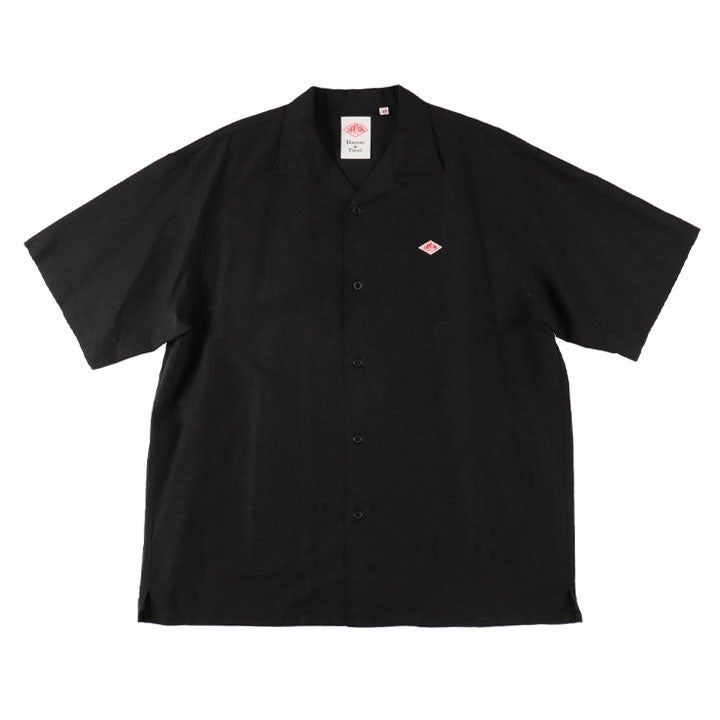 DANTON ダントン｜コットンリネンスラブ オープンカラー半袖シャツ DT