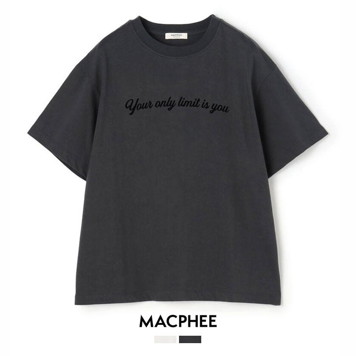 MACPHEE マカフィー｜コットンロゴプリント Tシャツ 12-03-62-03301の