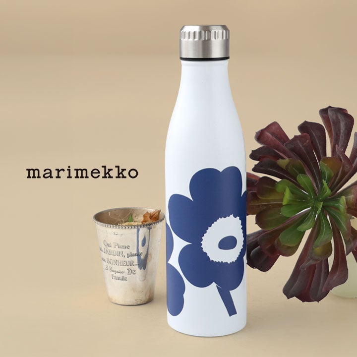 正規品新品未使用箱ショップカード付きmarimekkoステンレスボトル ホワイト marimekko マリメッコ｜Unikko Vacuum ボトル 500ml 52263-75427の通販
