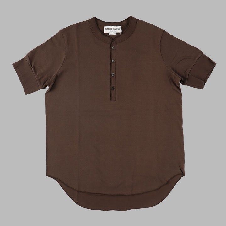 AMERICANA アメリカーナ｜ヘンリーネックTシャツ BRF-815Aの通販｜NEWS